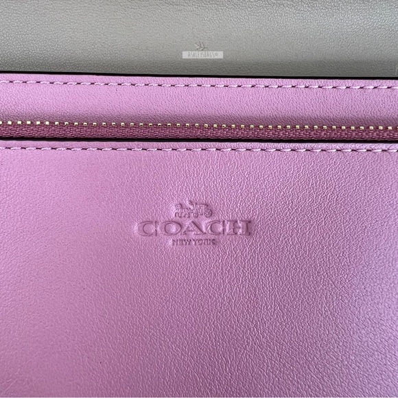 Anna Foldover Clutch Crossbody With Heart Petal Print Chalk Multi - Picture 6 of 10